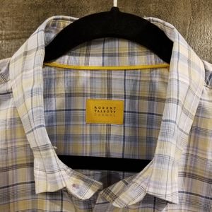 Robert Talbott Carmel plaid button down, XL